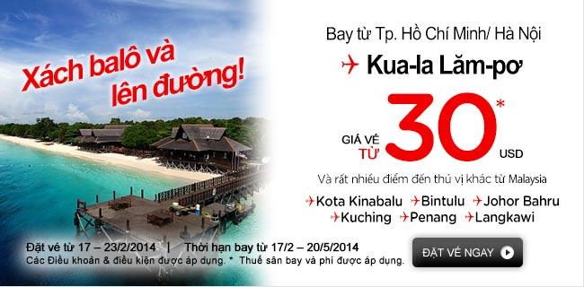 Đại lý Malaysia Airlines Việt Nam