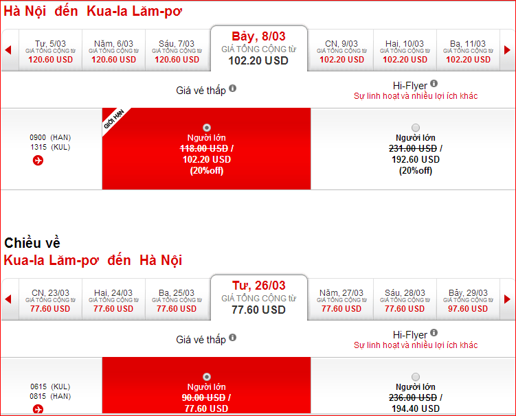 Đại lý Malaysia Airlines Việt Nam